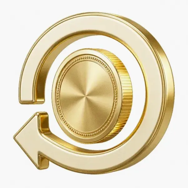 Coin with circular arrow — Incognito