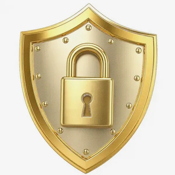 Shield with padlock — Incognito