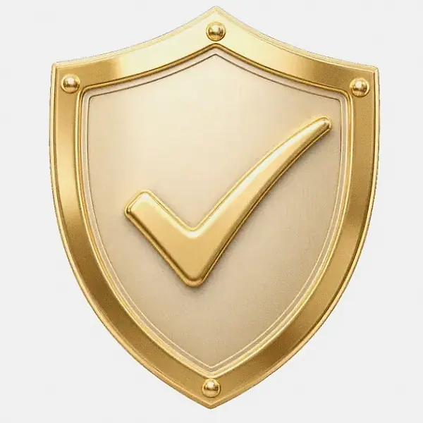 Checkmark shield — Incognito