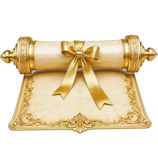 Decorated parchment scroll — Incognito