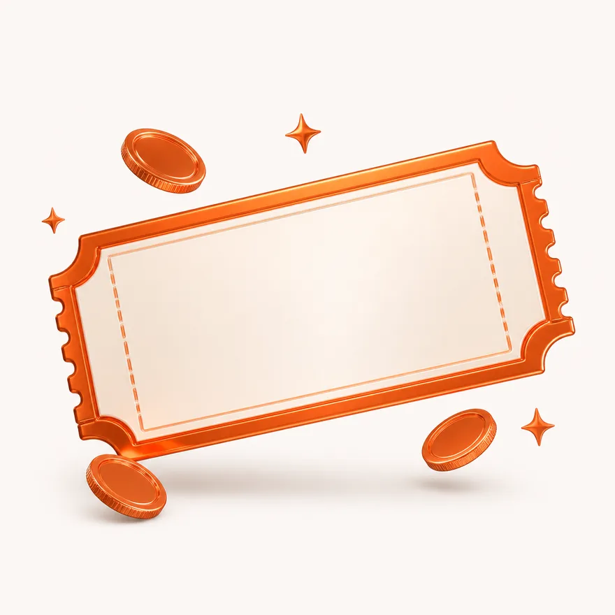 Blank coupon ticket — Incognito